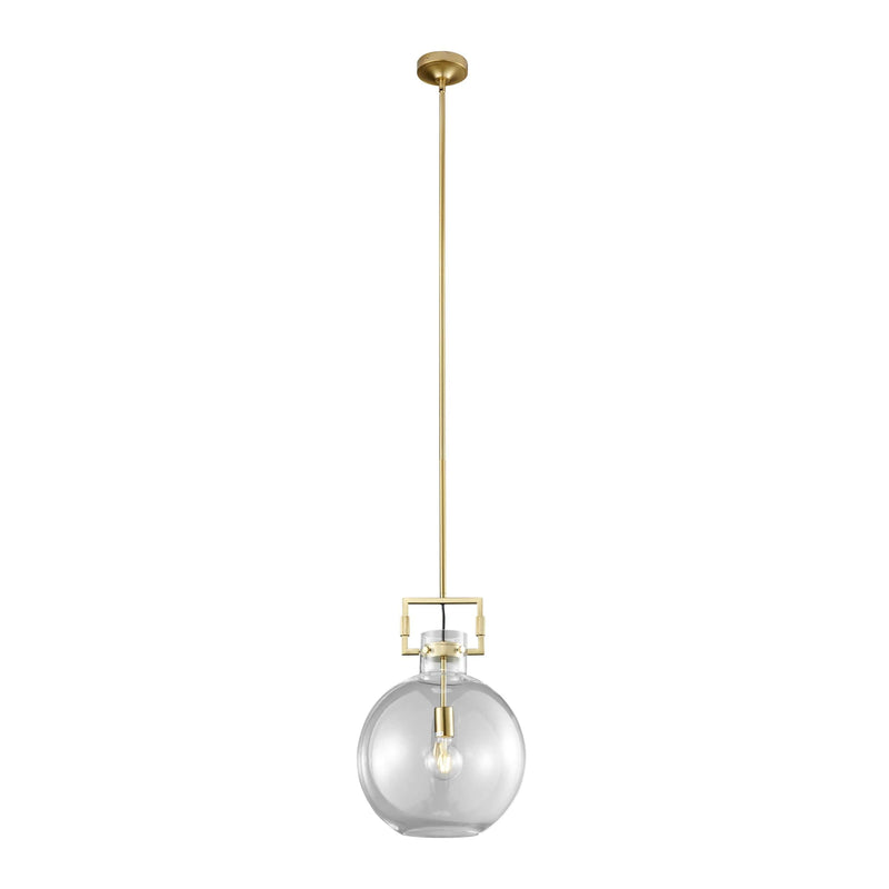 Atlas LED Gold Crystal Pendant Light  1 Light