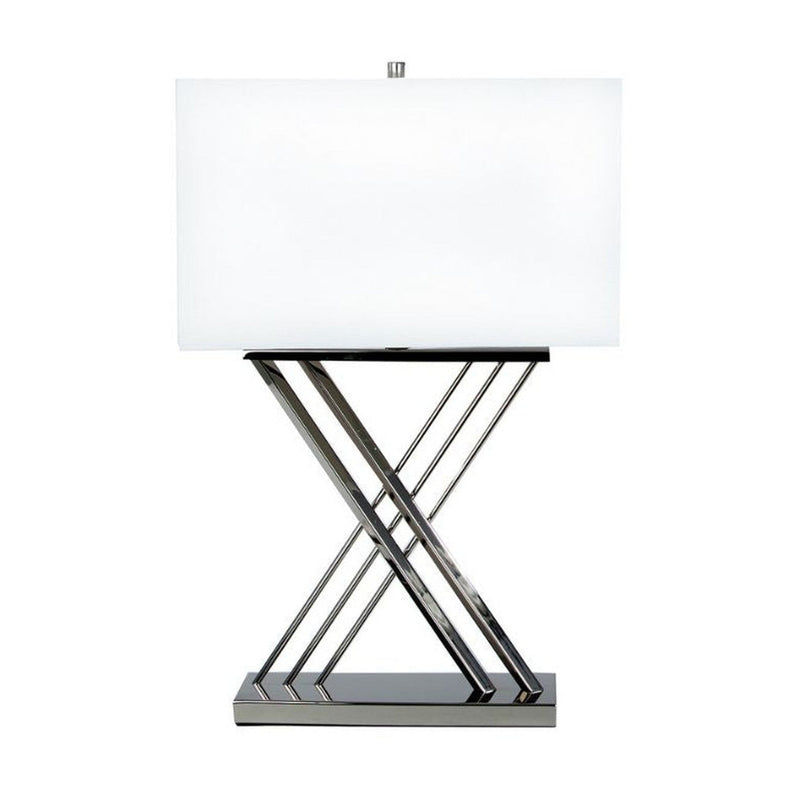 Chrome X Table Lamp / 1 Light