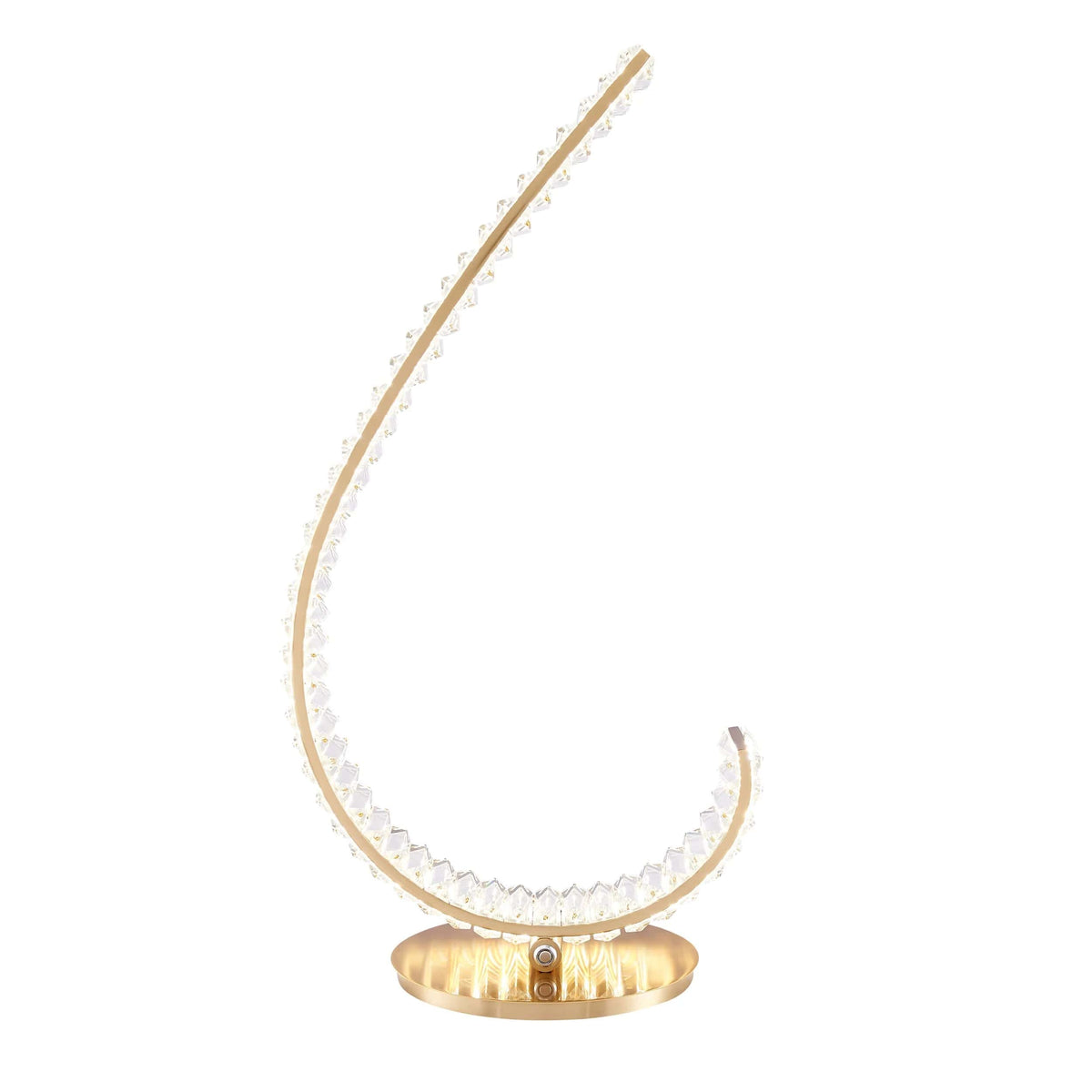 Grace Crystal Gold Table Lamp / Touch & Dimmable / Right