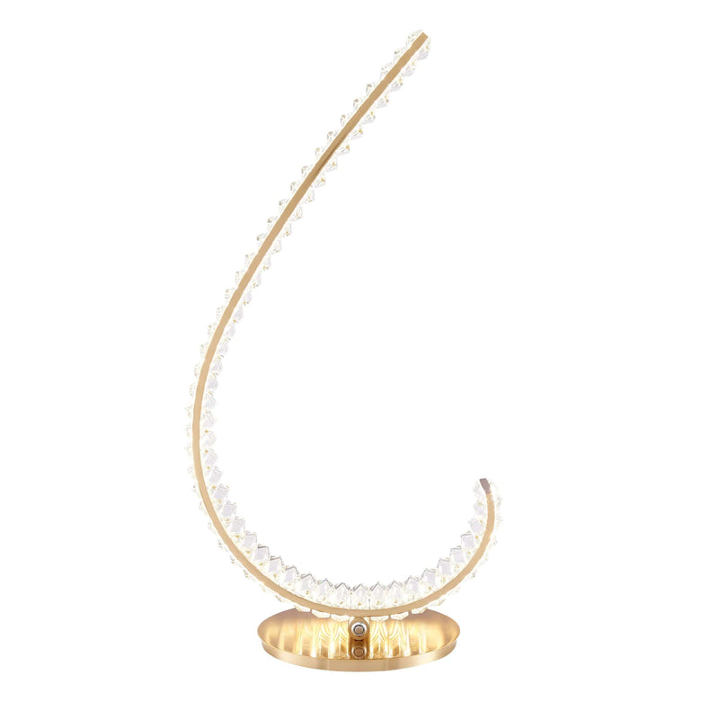Grace Crystal Gold Table Lamp / Touch & Dimmable / Right