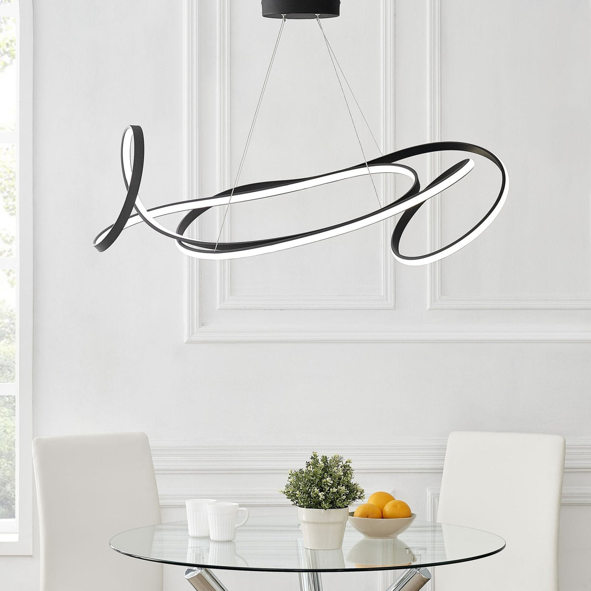 Moscow LED Chandelier / Black / Modern Lighting