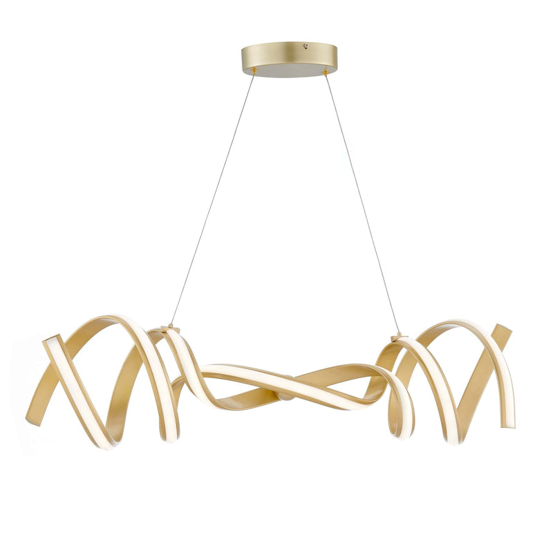 Finesse Decor Munich LED Horizontal Chandelier / Gold