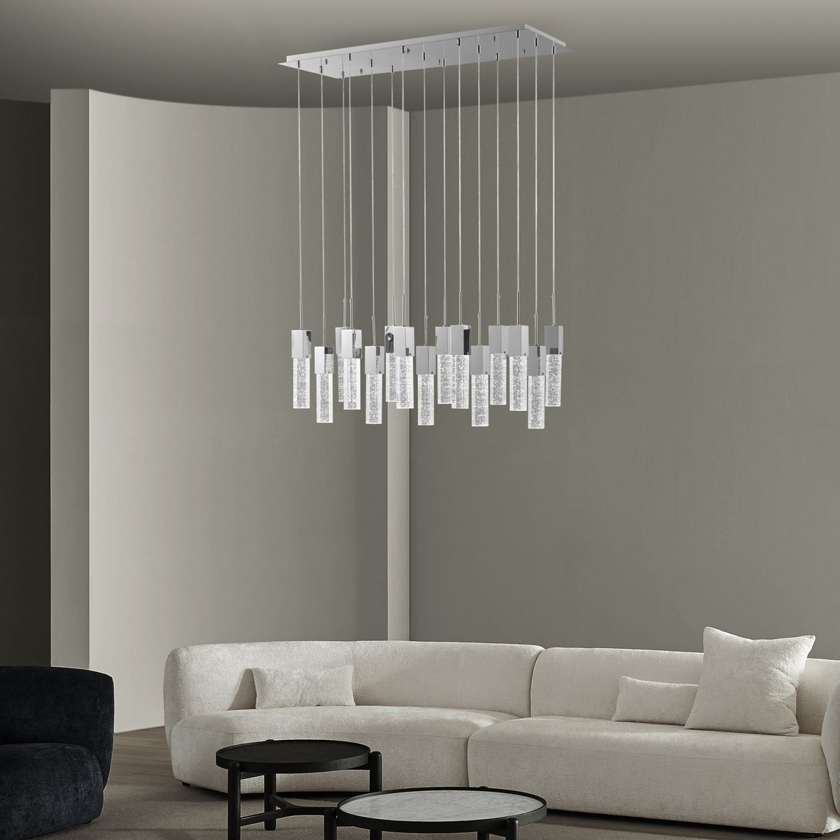 Sparkling Night Crystal Chandelier for Living Room