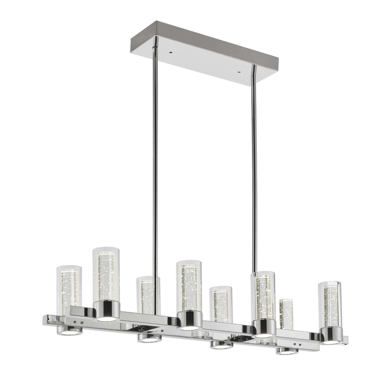 Sparkling Night 8 Light LED Rectangular Chandelier