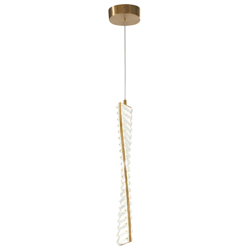 Efell Brushed Gold Pendant Light Fixture / Modern Pendant Light